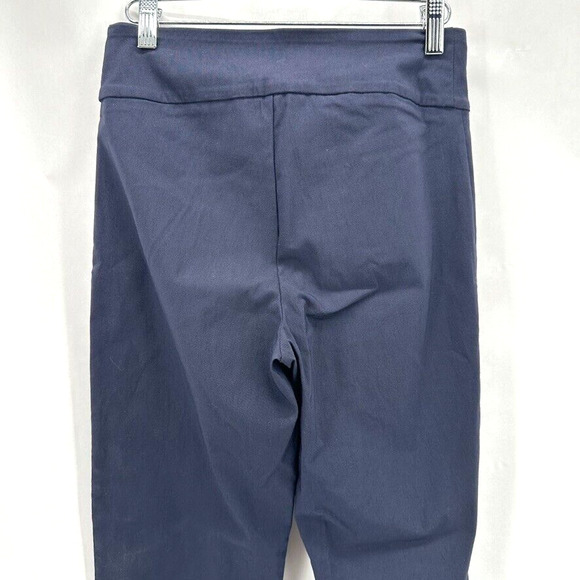 Ritva Falla Eeva Slit Pants FR 36 Blue Ankle US XS Quiet Luxury Caspule Prep NWT - Picture 4 of 12